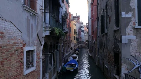 Venice canal Stock Footage 77234635