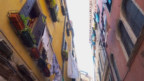Venice Canal Gondolas 库存影片 89671423