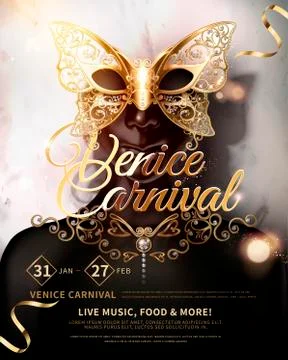 Venice Carnival design Stock Illustration