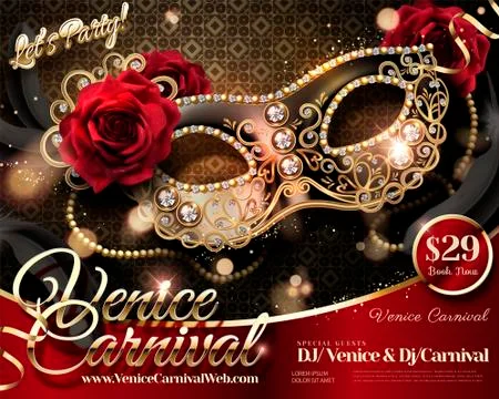 Venice Carnival design Stock Illustration