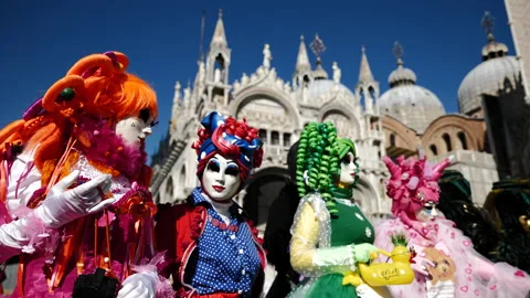 Venice Carnival, Italy Stock Footage 235943653