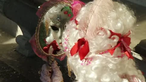 Venice: carnival mask 库存影片 11482449