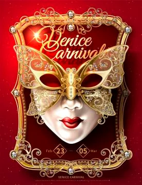 Venice Carnival poster Stock Illustration