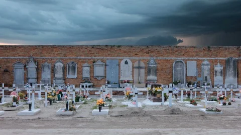 Venice cemetery Stock Footage 87297092