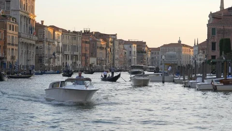 Venice from the channels, 4K clips Stock Footage 112430818