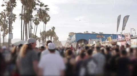 Venice Crowd Pan 스톡 동영상 50188680