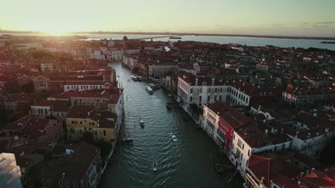 Venice Drone Shot Stock Footage 308418658