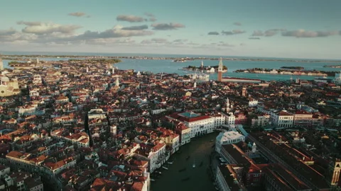Venice Drone Shot Stock Footage 308418726