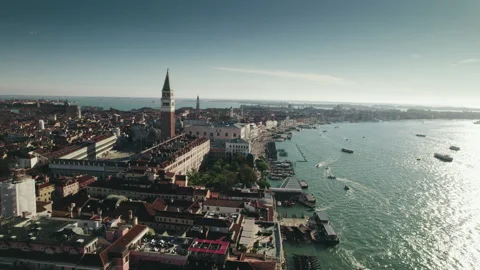 Venice Drone Shot Stock Footage 308593646