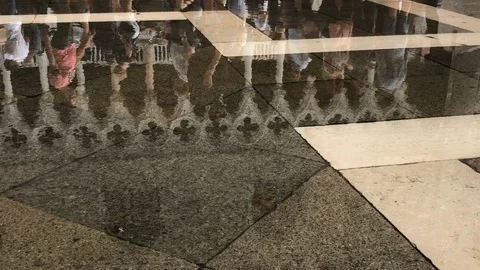 Venice: Ducale Palace Reflection Stock Footage 95631053