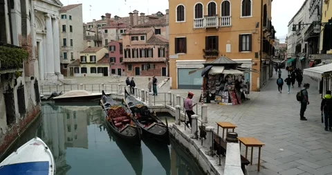 Venice during pandemic Stock Footage 155121640