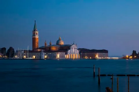 Venice during sunset Stock Photos