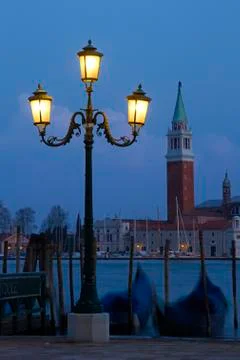 Venice at dusk. Stock Photos
