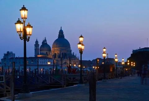 Venice at dusk. Stock Photos
