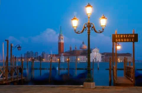 Venice at dusk. Stock Photos