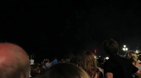 Venice Fireworks Stock Footage 45011765