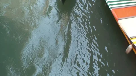 Venice Gondala High Angle Video stock 1038888