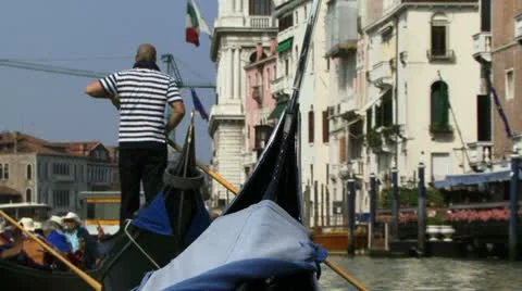 Venice from a Gondola Video stock 11242032
