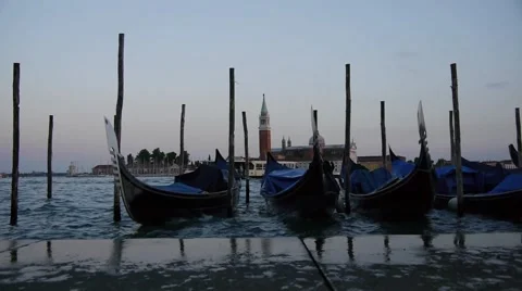 Venice gondola 스톡 동영상 44124793