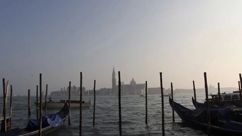 Venice Gondolas Stock Footage 81298525