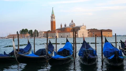 Venice Gondolas Stock Footage 99509841