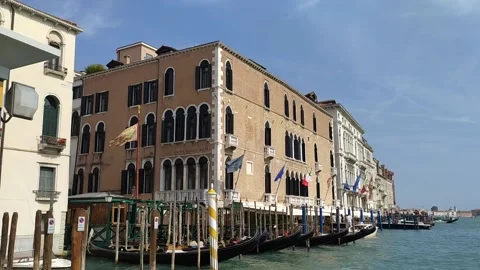 Venice Gondolas Stock Footage 167890572