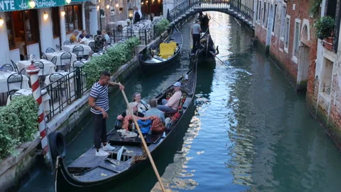 Venice. Gondolas. Stock Footage 289235234