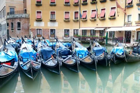 Venice gondolas Stock Photos