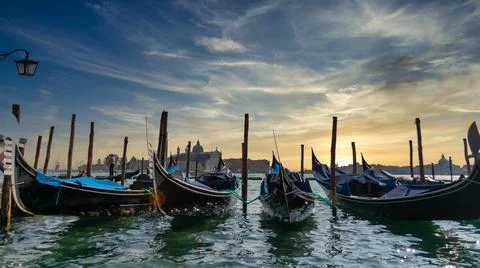 Venice gondolas Stock Photos