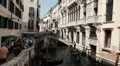 Venice, Italy Aerial View of Gondolas on a Small Canal near San Marco HD Footage