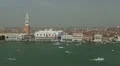 Venice, Italy Aerial View of Grand Canal, San Marco Tower, Square, Bridges HD Footage
