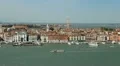 Venice, Italy Aerial View of Grand Canal, San Marco Tower, Square, Bridges HD Footage
