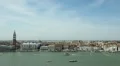 Venice, Italy Aerial View of Grand Canal, San Marco Tower, Square, time lapse HD Footage