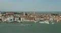 Venice, Italy Aerial View of Grand Canal, San Marco Tower, Square, Bridges HD Footage