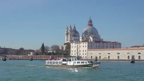 Venice, Italy - August 30, 2022 : Santa Maria della Salute Stock Footage 217389953