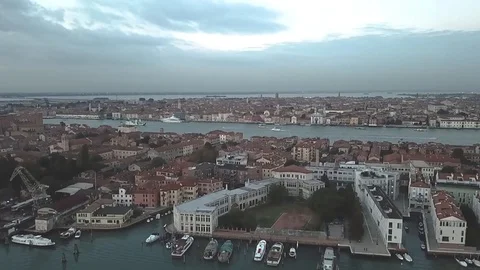 Venice, Italy canals and aerial shots Stock Footage