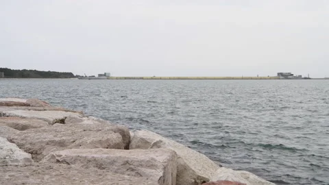 Venice, Italy - Flood barriers to avoid acqua alta during high tide Stock Footage 140412963