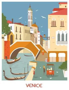 Venice Italy Stock Illustration
