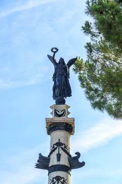 Venice, Italy - July 16, 2019: Maximilian I of Mexico Monument in Entrada a.. Stock Photos
