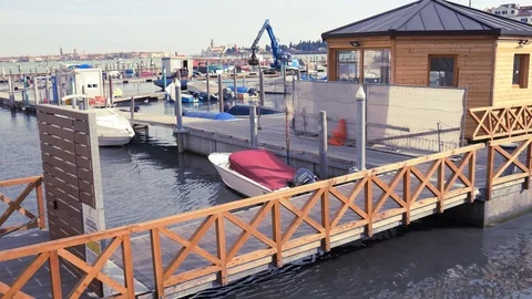 Venice Italy shipyard Stock Footage 86060616