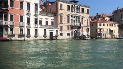 Venice Italy Waterway 2 Stock Footage