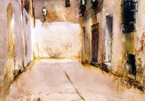Venice by John Singer Sargent. Stock Illustration