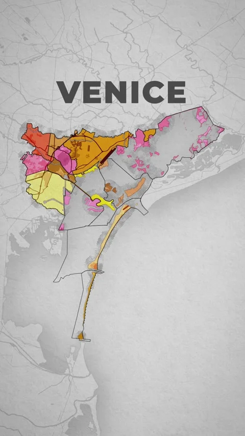 Venice (map) Stock Footage 260245392