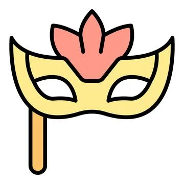 Venice mask icon vector flat Stock-Illustration