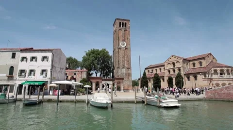 Venice Murano San Donato church P HD 1051 Stock Footage
