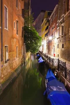 Venice at night Stock Photos