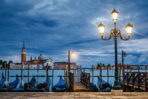 Venice at night Stock Photos