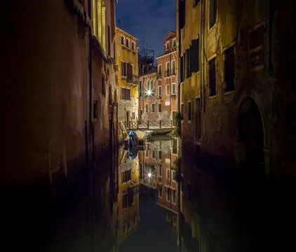 Venice by night. Stock Photos
