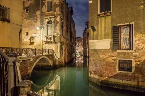 Venice by night. Stock Photos