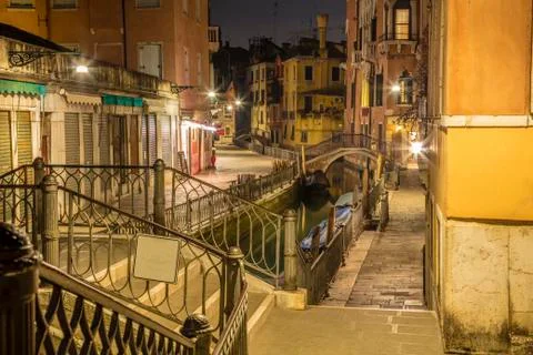 Venice by night. Stock Photos